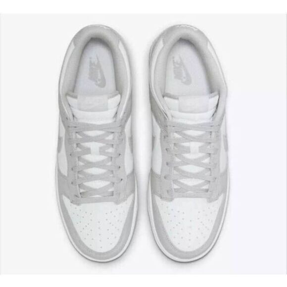 NWB Nike Dunk Low Retro 'White Grey Fog' Sneakers Size 9 - Picture 4 of 6